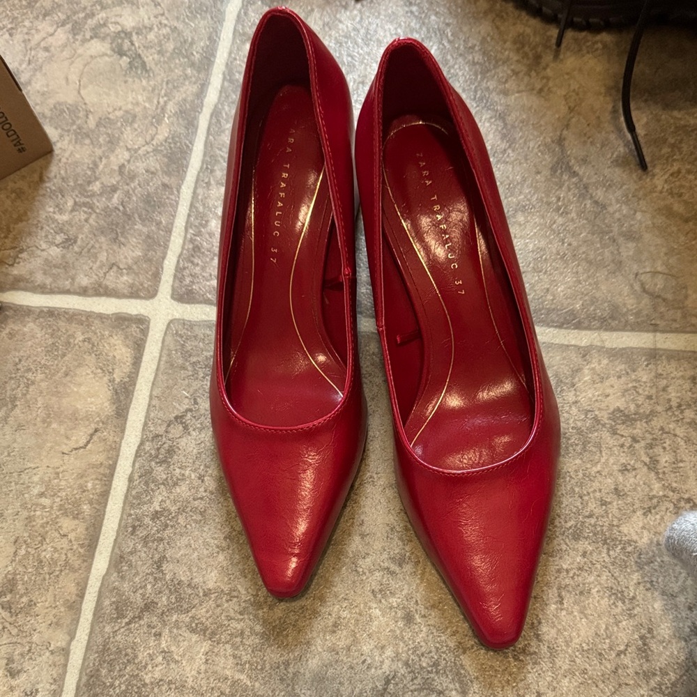 Zara Chic Red Heels